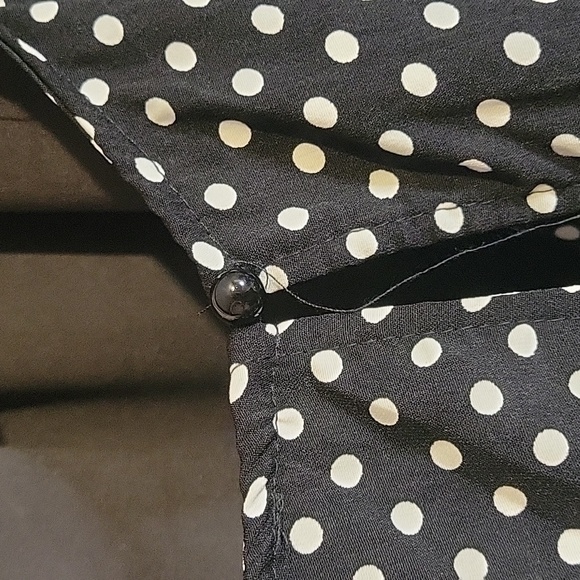 NWT Windsor Large Romper Short Polka Dot Long Sleeve Back Zip Ruffle - Picture 15 of 16